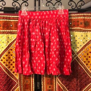 Lorimer NYC red print skirt